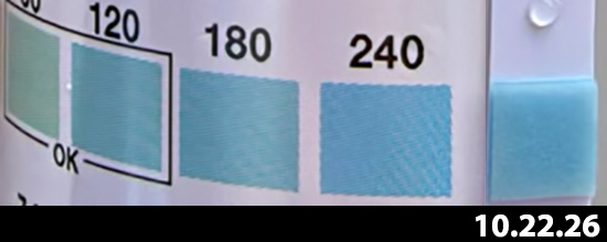 PH Test Slightly Alkaline 10.22.26